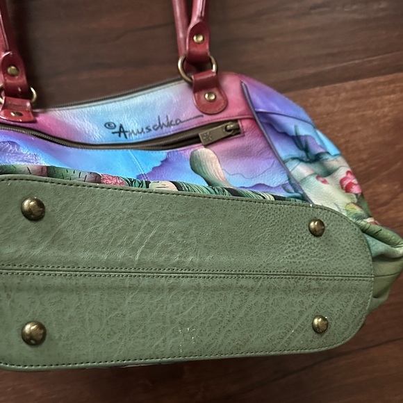 Anuschka Multicolor Cactus Shoulder Bag - Picture 2 of 7